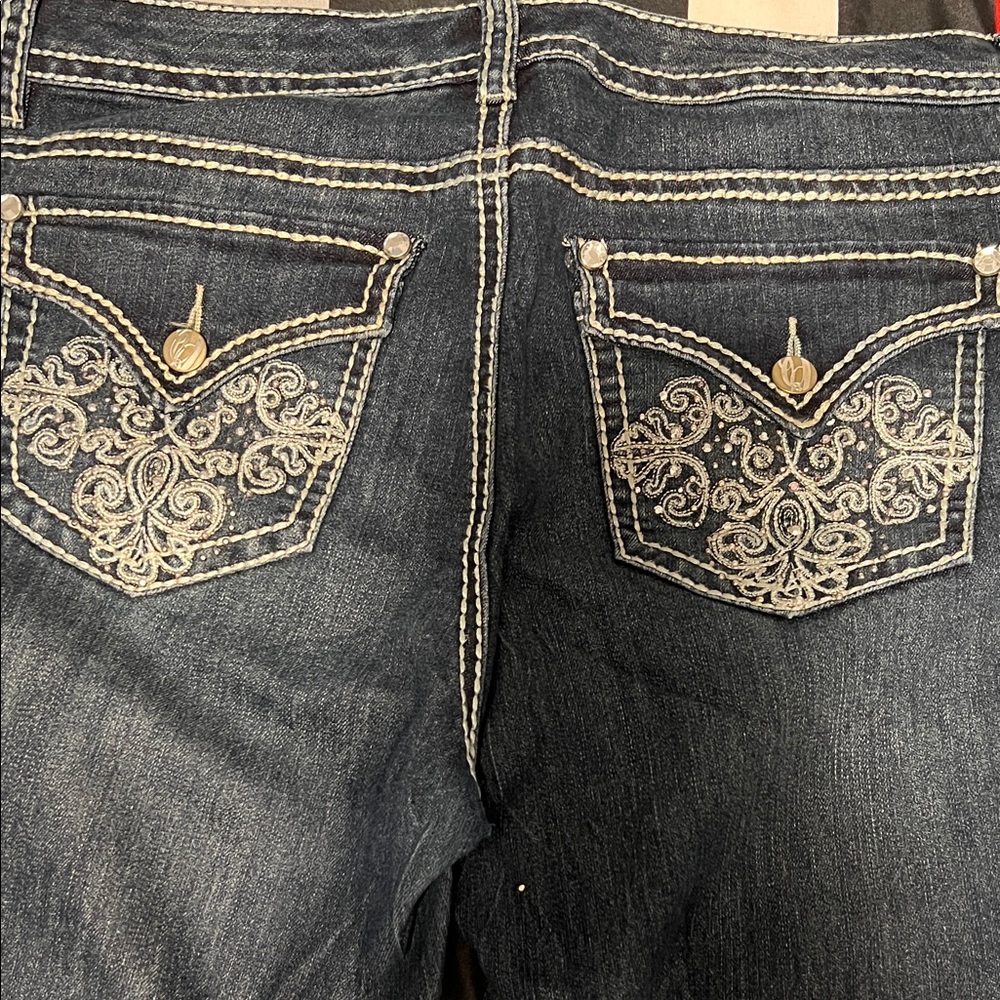 Nine West Dark Blue Boot Cut Jeans - Picture 3 of 3